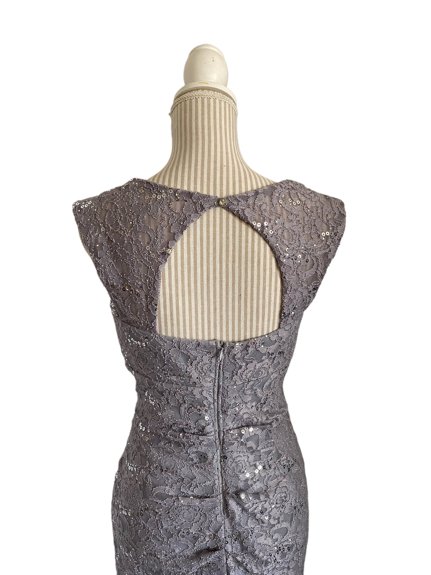 Robe courte - medium - argent