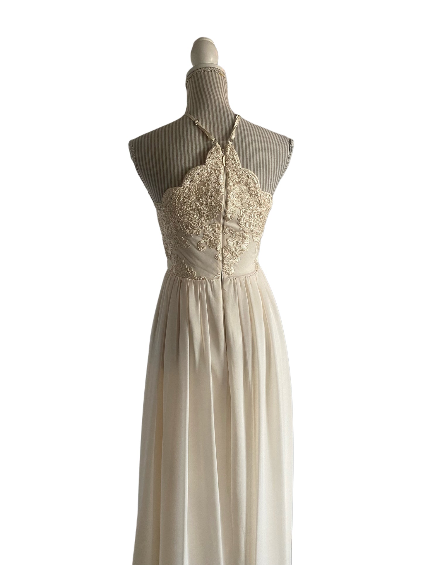 (Robe simplicité - large- ivory ( vanille ) Faite petite