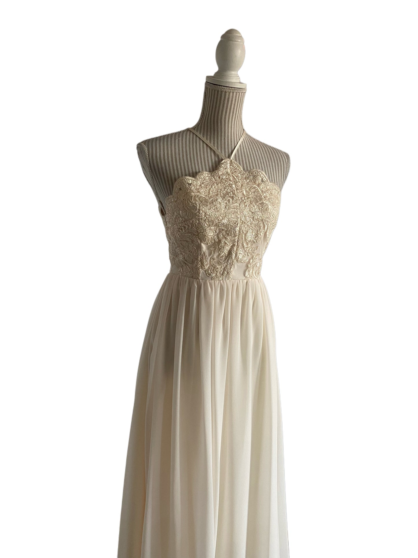 (Robe simplicité - large- ivory ( vanille ) Faite petite