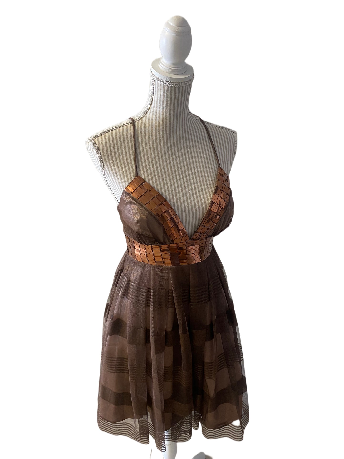 Robe cocktail - 8 ans - copper