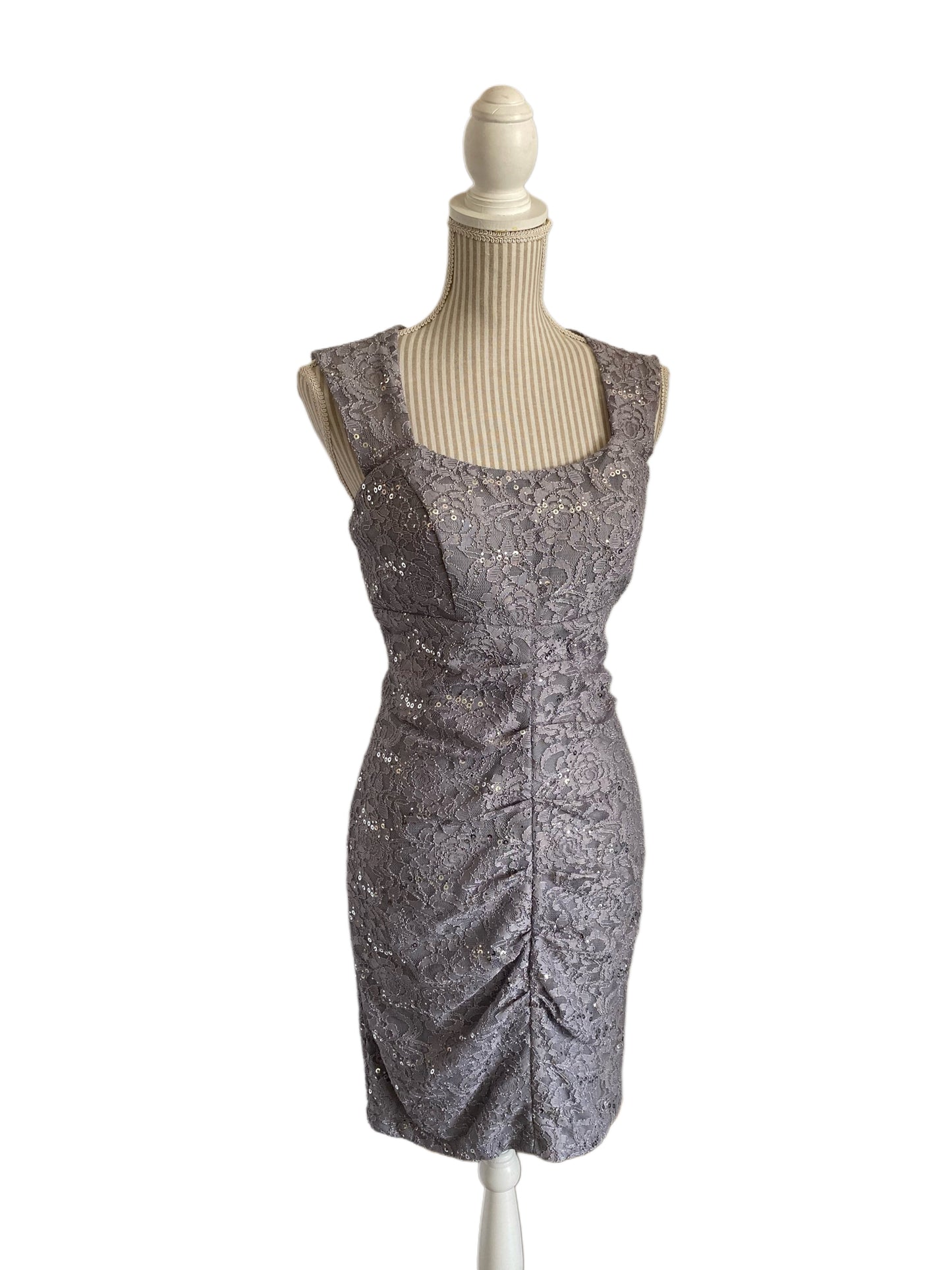 Robe courte - medium - argent