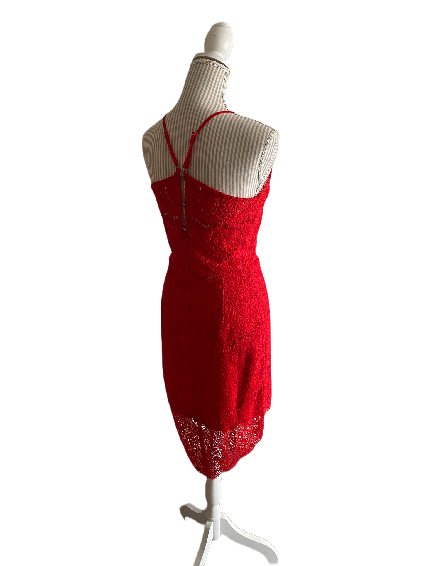 Robe cocktail - large ( fait medium ) - rouge