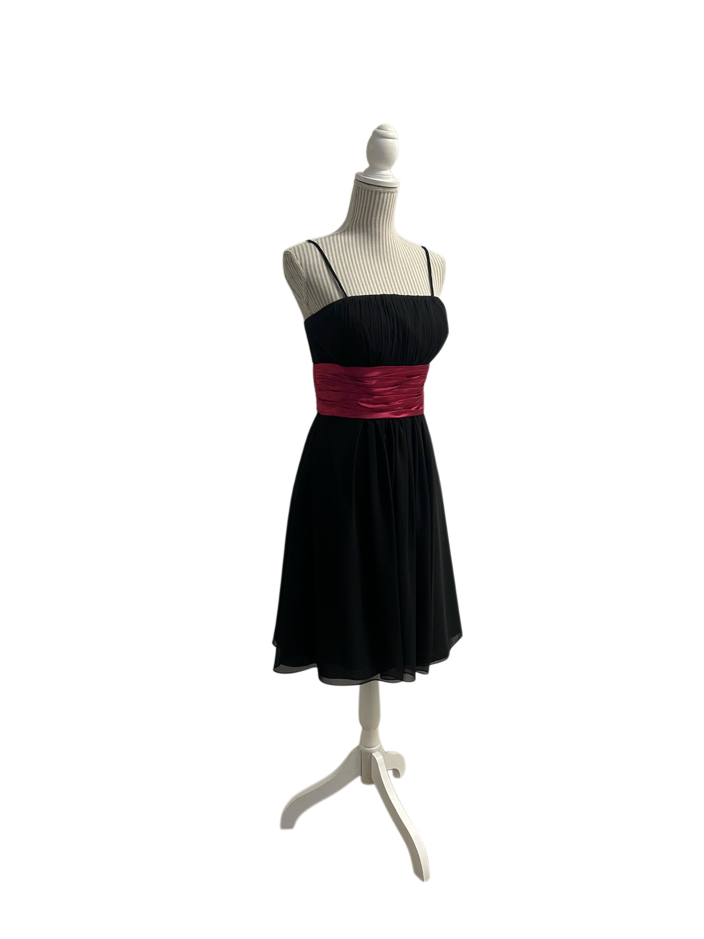 Robe cocktail - 10 ans - noire et fuschia