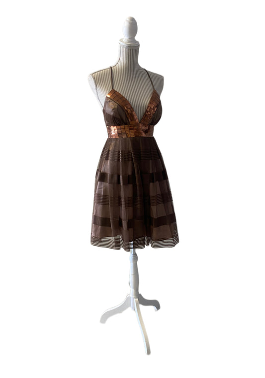 Robe cocktail - 6 ans - copper