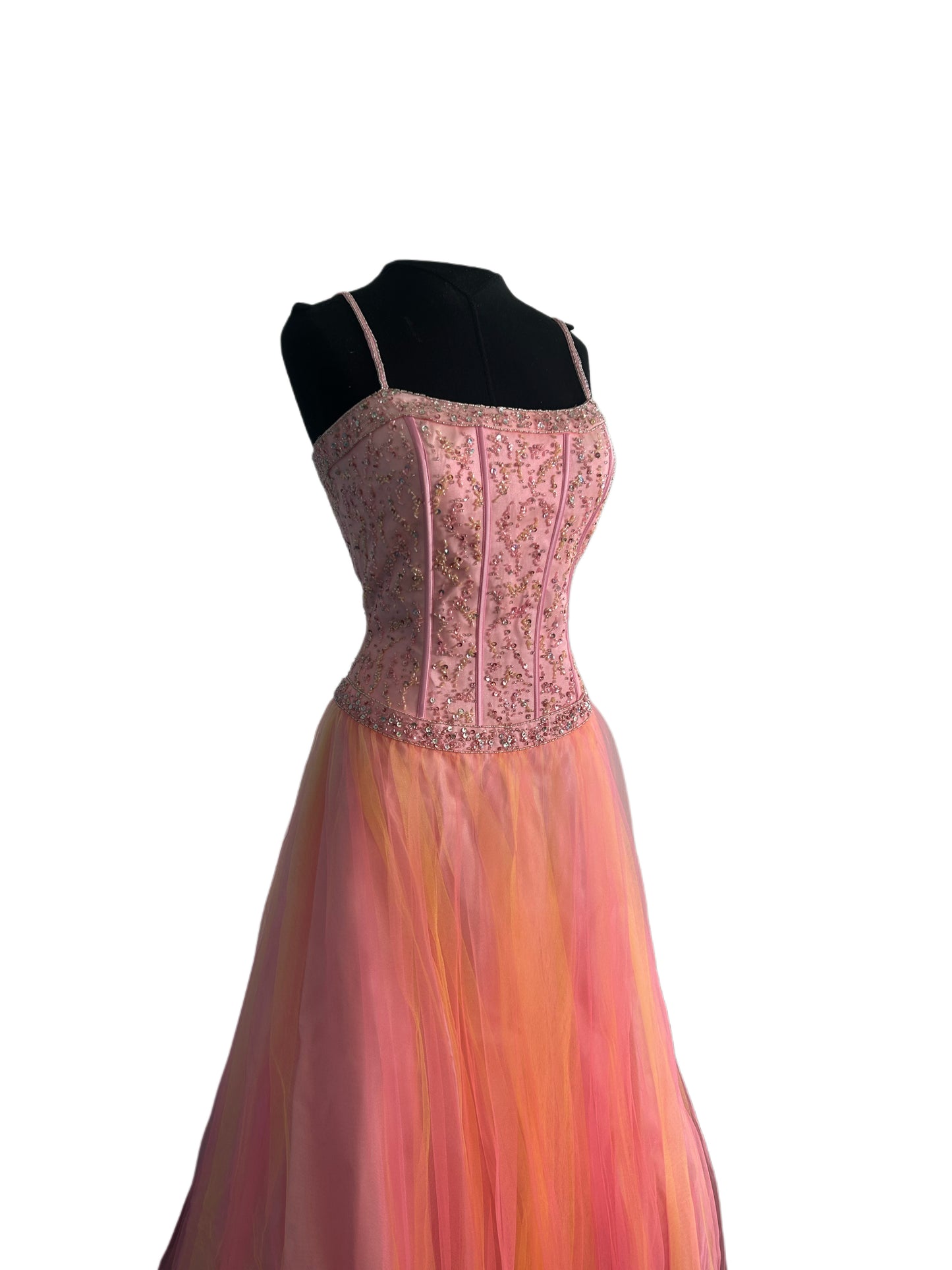 1512 - cendrillon - 9 ans - pink/mandarine