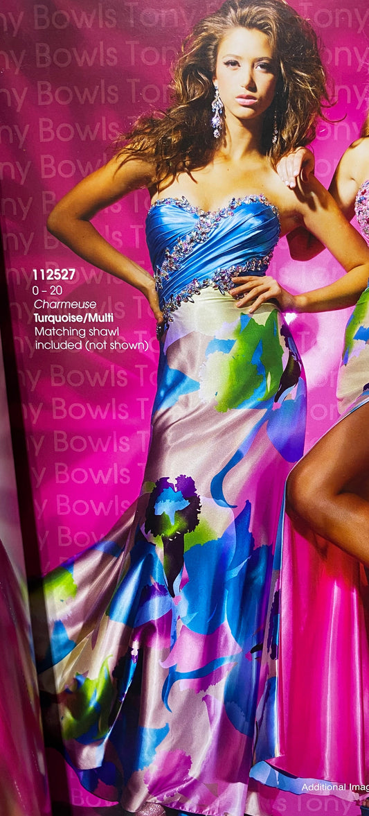 112-527 - turquoise multi - tony bowls - 4 ans