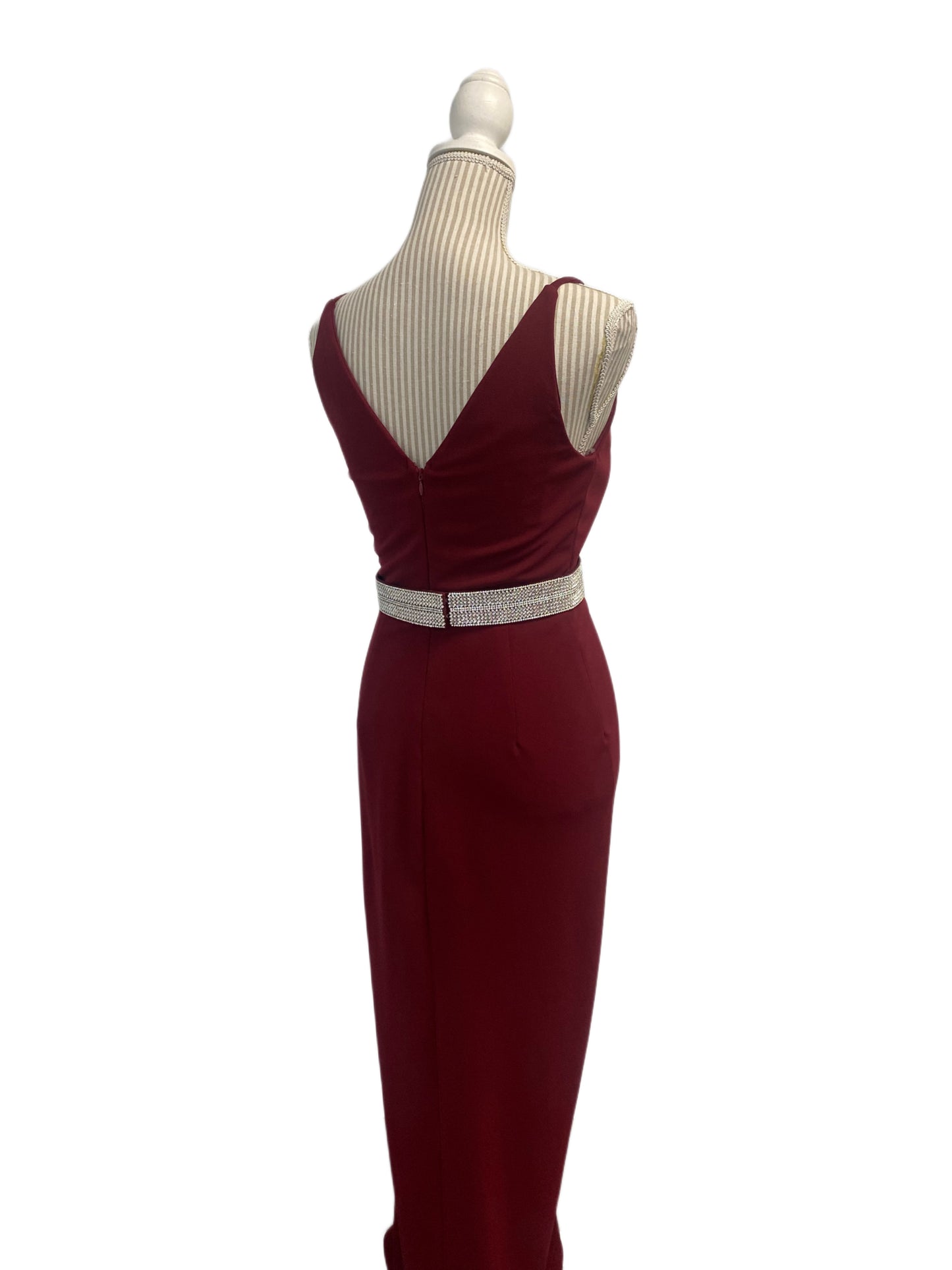 MM10-03040 - Robe de mère ou invité de mariage - Burgundy - Small