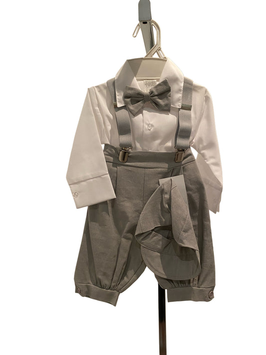 Ensemble bebe garcon - Gris et blanc