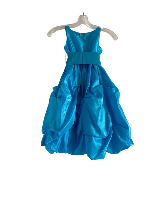 Robe bouquetiere  - 4 ans - turquoise