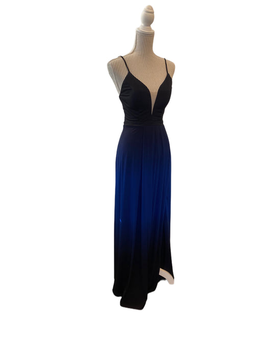 Robe de soirée - bleu dégradé