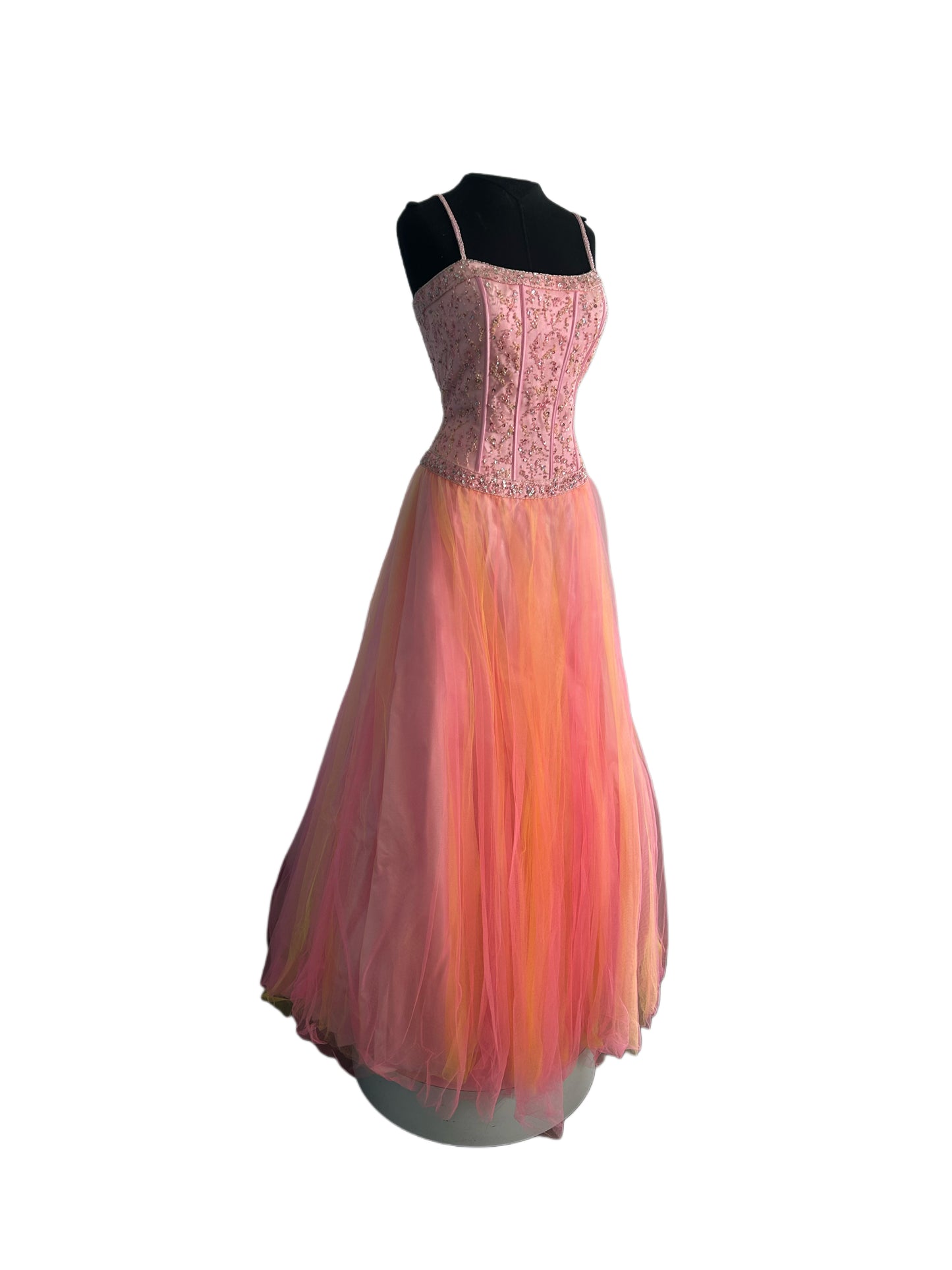 1512 - cendrillon - 9 ans - pink/mandarine