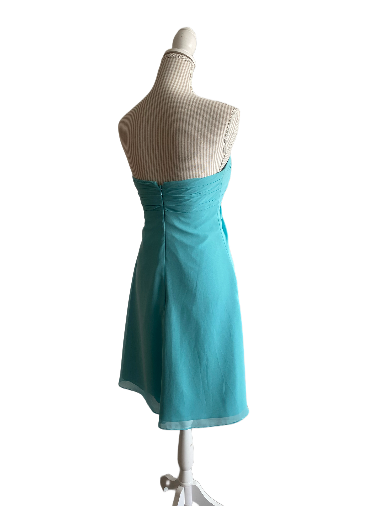 Romy - Robe courte de chiffon - Jade - 14 ans