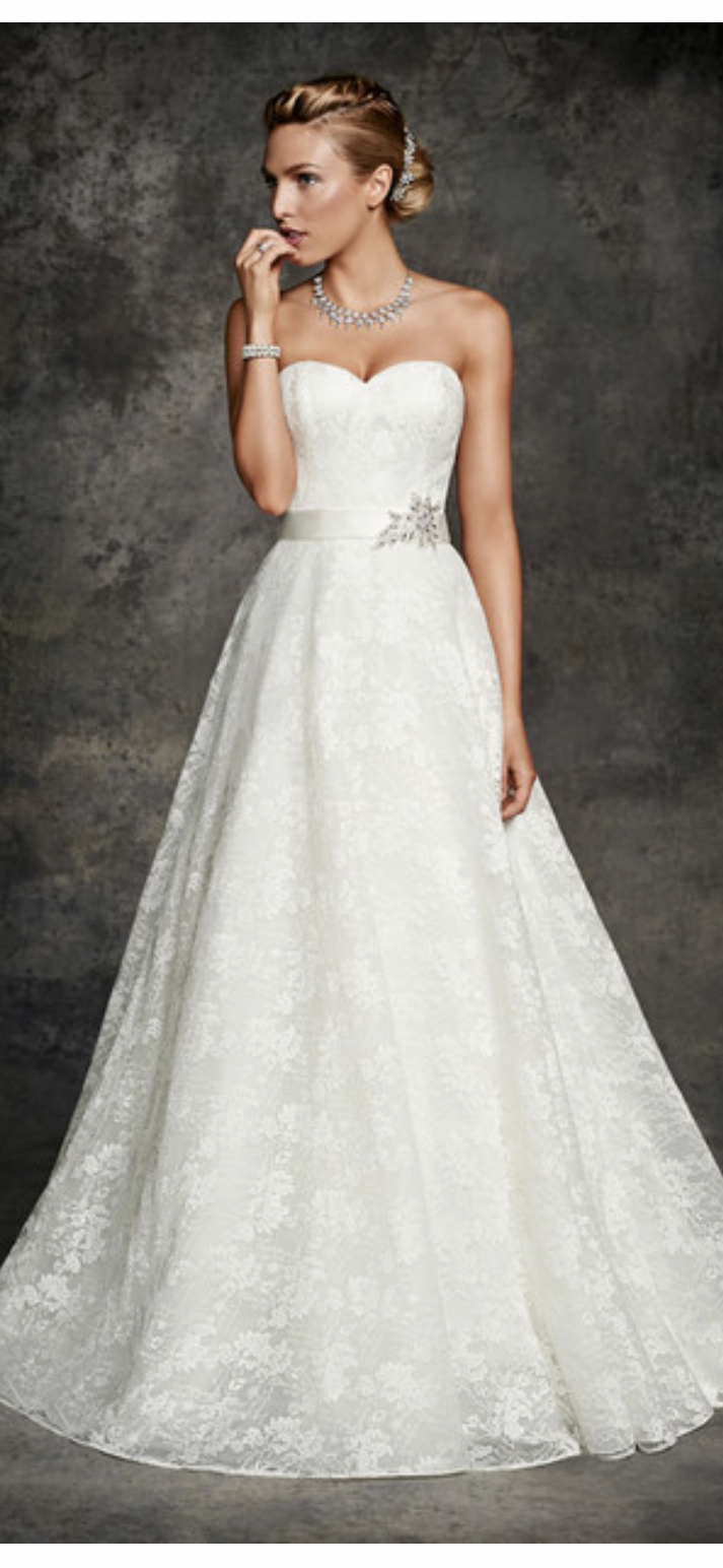 Robe ligne À en dentelle - 14 ans - white
