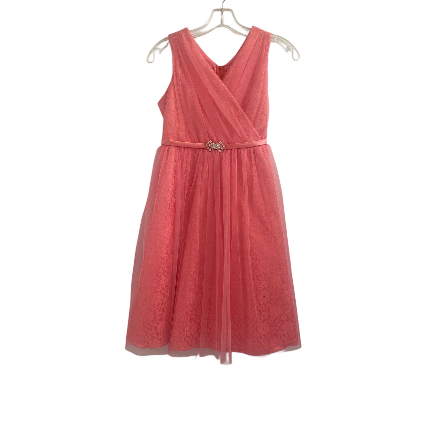 3559 - Robe de bouquetière - 12 ans - coral
