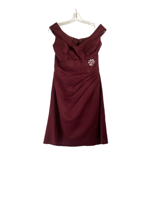 Petite robe cocktail classique -burgundy - 16 ans