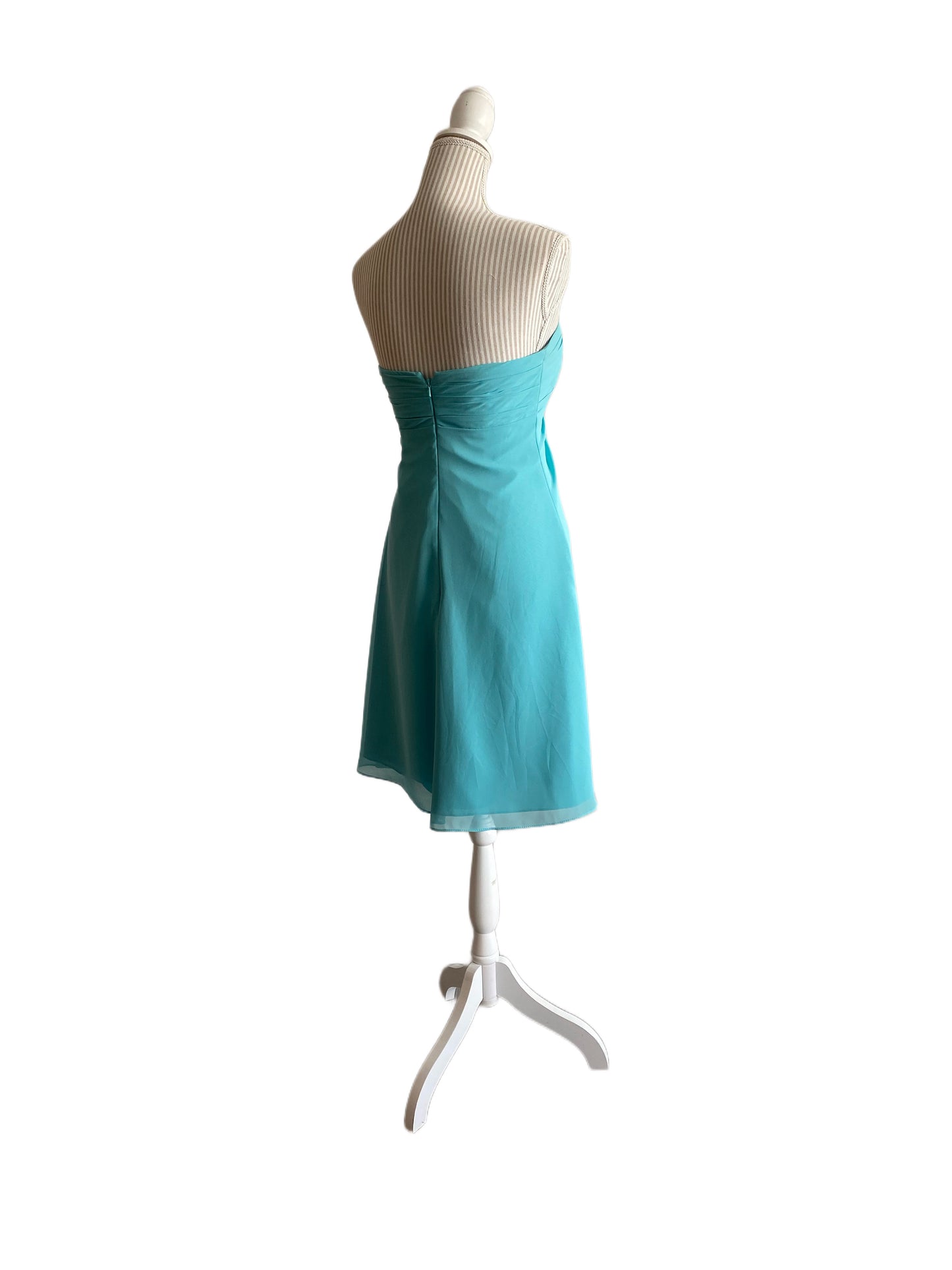 Romy - Robe courte de chiffon - Jade - 14 ans