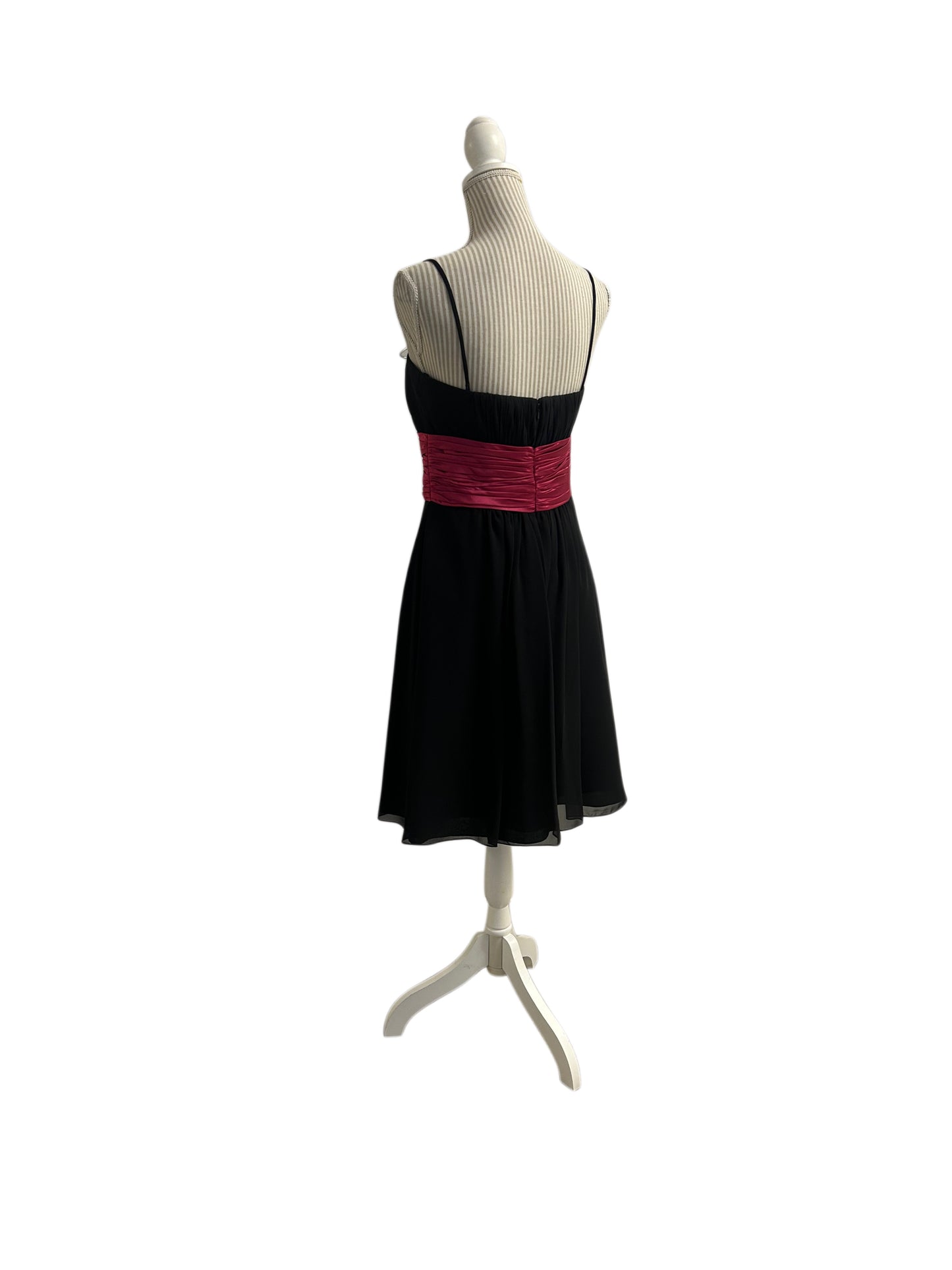 Robe cocktail - 10 ans - noire et fuschia