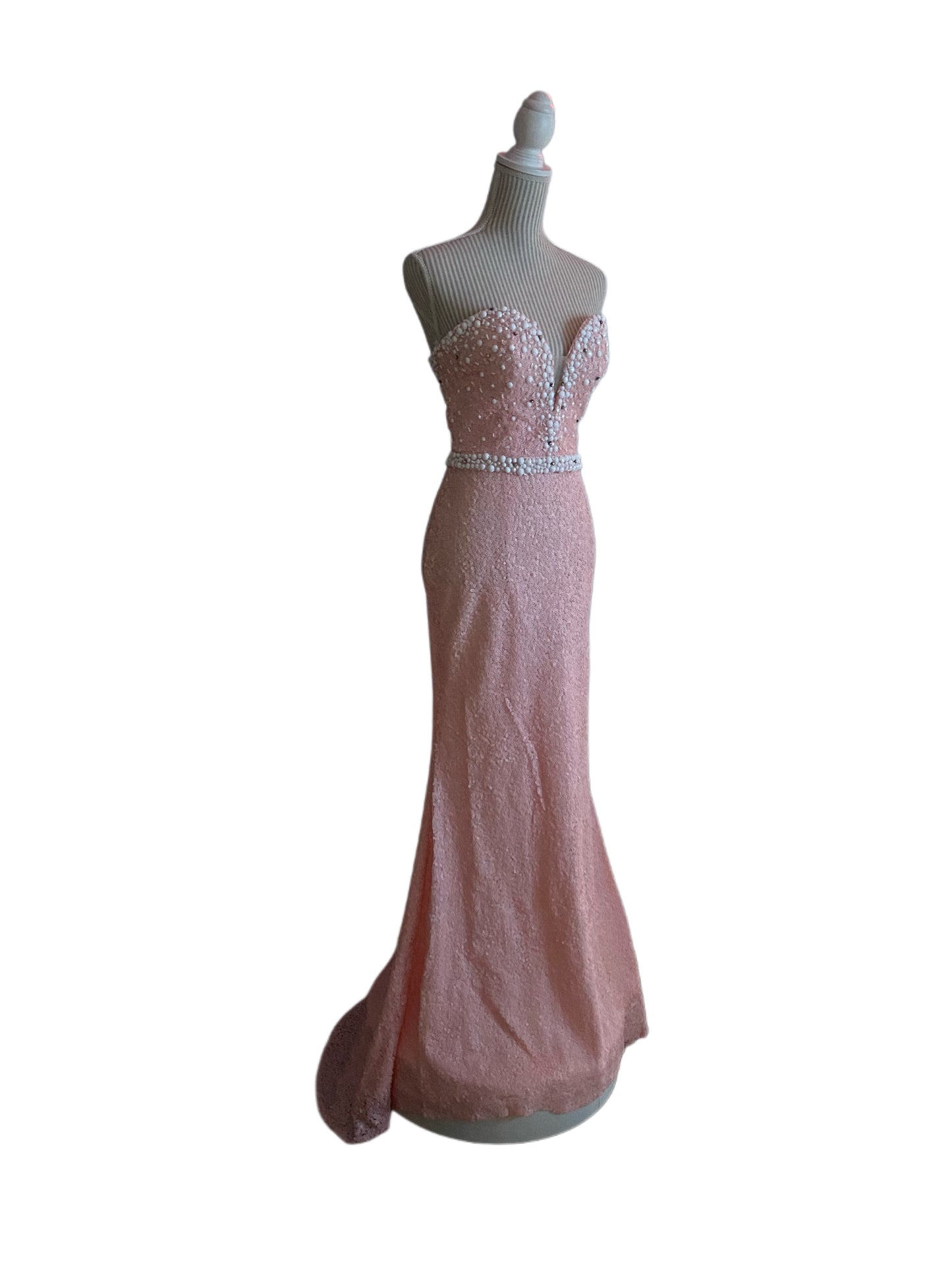 Magnifique robe vintage - Rosetta - rose pale - 4 ans