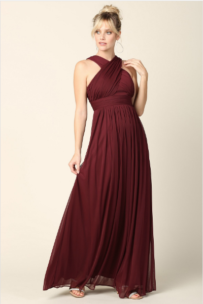 Robe DIVINE - 302080 - Burgundy- LARGE ( 12-14 ans )