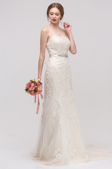 Robe de mariée - 6050-01 - 2XL - Ivory /champagne