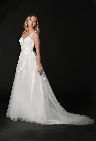 Robe de mariée - 701-1 - 2Xlarge - off white