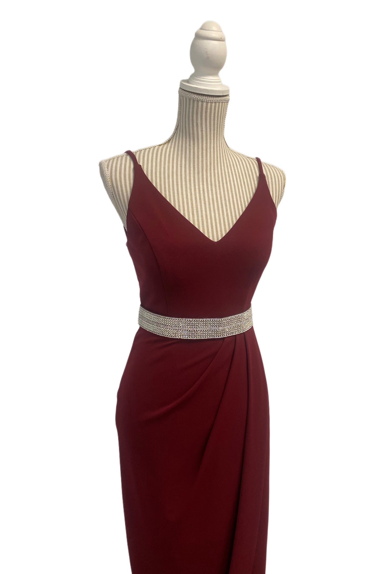 MM10-03040 - Robe de mère ou invité de mariage - Burgundy - Small